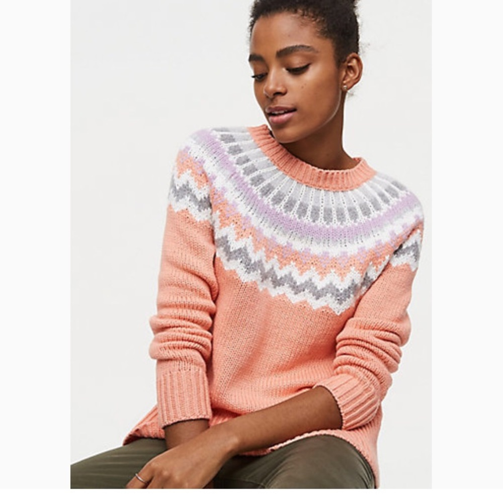 Loft. Fair isle sweater